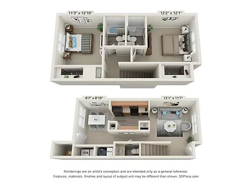 Floor plan Renovated Townhome