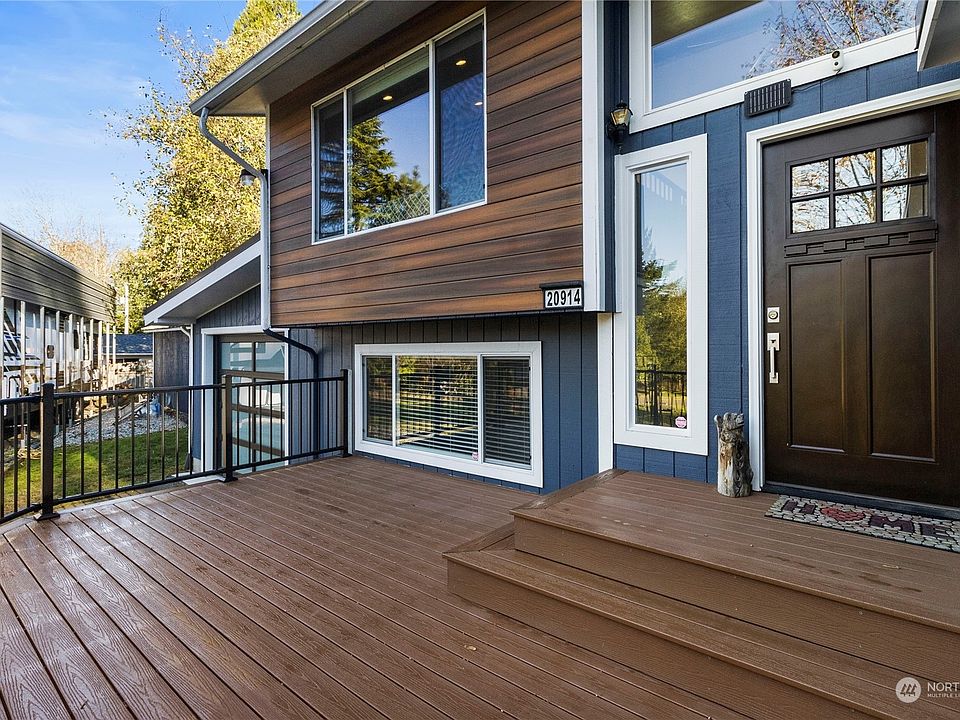 Inviting Front Entry with new deck >