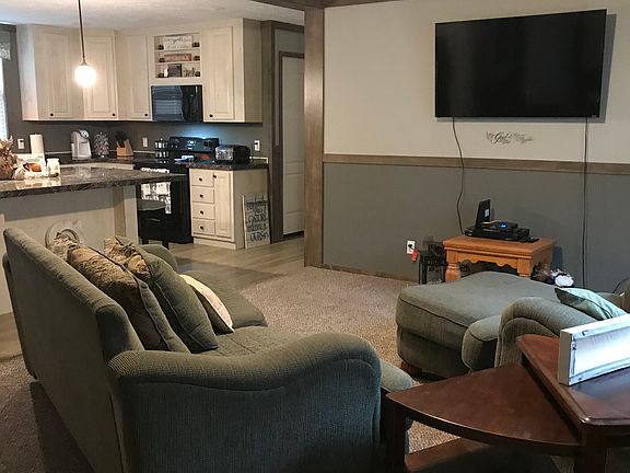 Main living area and kitchen