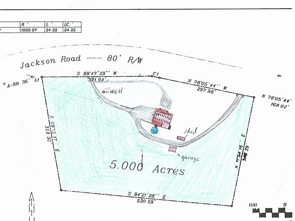 Layout of 5 acres