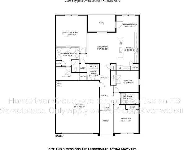3 bed, 2.0 bath, 1508 sqft, $1,945 — Photo 2