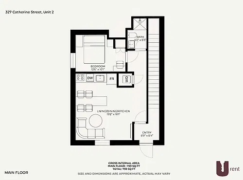 Floor plan 1 Bedroom