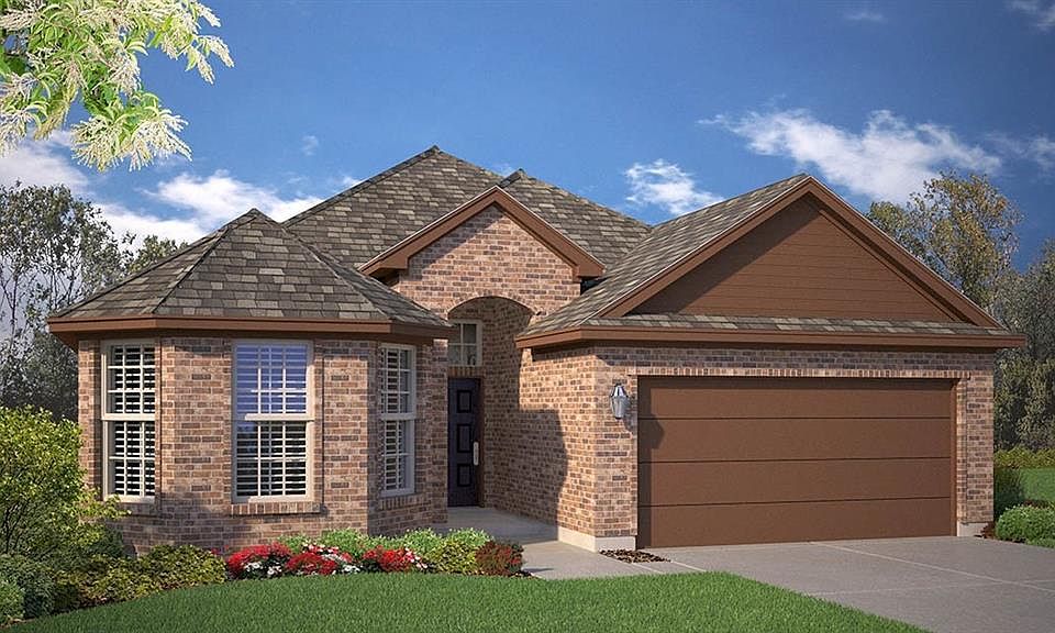 Front Elevation-D.R. Horton''s Oxford floor plan Elevation-F-All Home and community information, including pricing, included features, terms, availability and amenities, are subject to change at any time without notice or obligation. All Drawings, pictures, photographs, video, square footages, floor plans, elevations, features, colors and sizes are approximate for illustration purposes only and will vary from the homes as built.