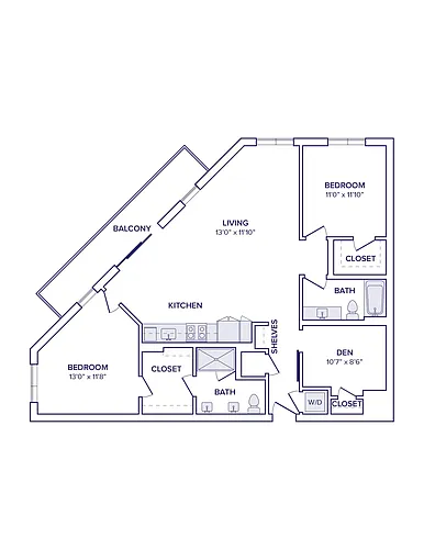 Floor plan B16D - North Tower