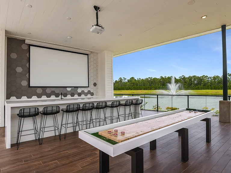 Relax, socialize, and unwind steps from your front door.