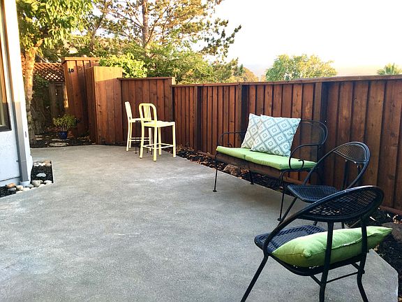 Patio with views