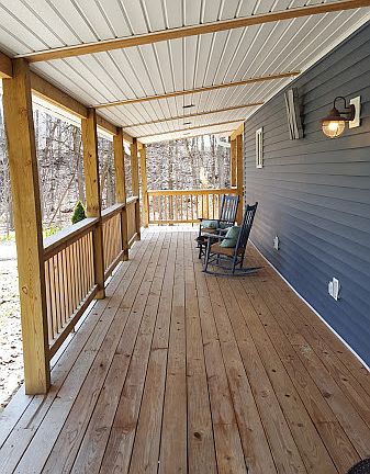 front porch from North