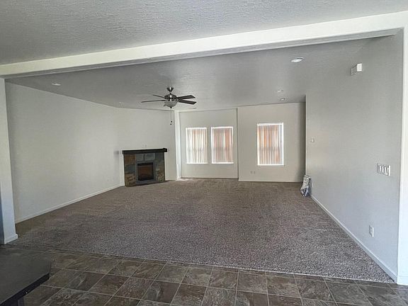 Living Room with electric fireplace