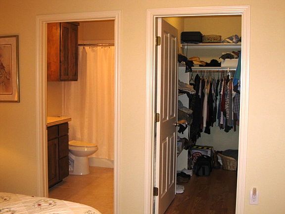 walk in closet & master bath