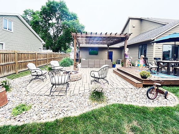 Paver patio and pergola