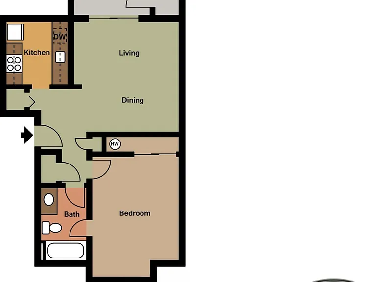 1 Bedroom 1 Bath Economy l 605 sq ft 1 Bedroom 1 Bath Economy l 605 sq ft