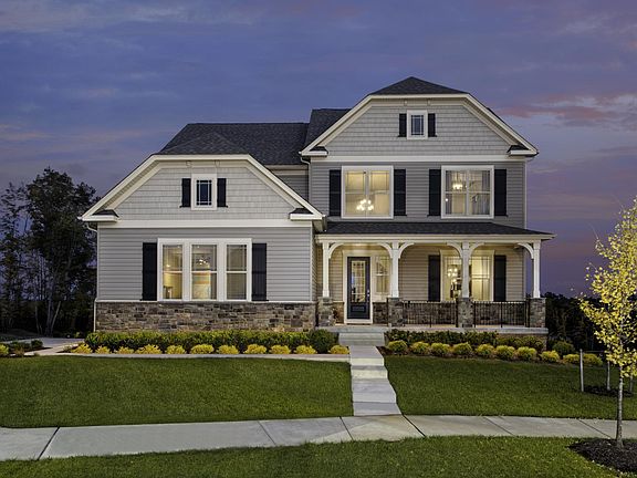 Custom two-story home with side entry garage