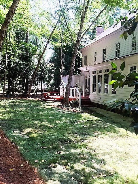 Lovely backyard just sodded 