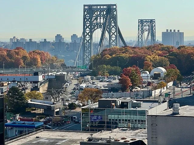 View of George Washington Bridge from the building