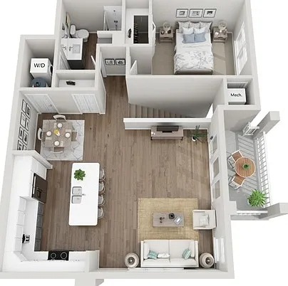 Floor Plan 1F | Seasons at River View | Apartments in Pleasant Prairie, WI Floor Plan 1F | Seasons at River View | Apartments in Pleasant Prairie, WI