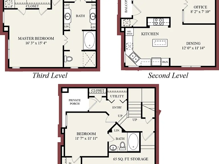 C2-Townhome floor plan Manchester State Thomas