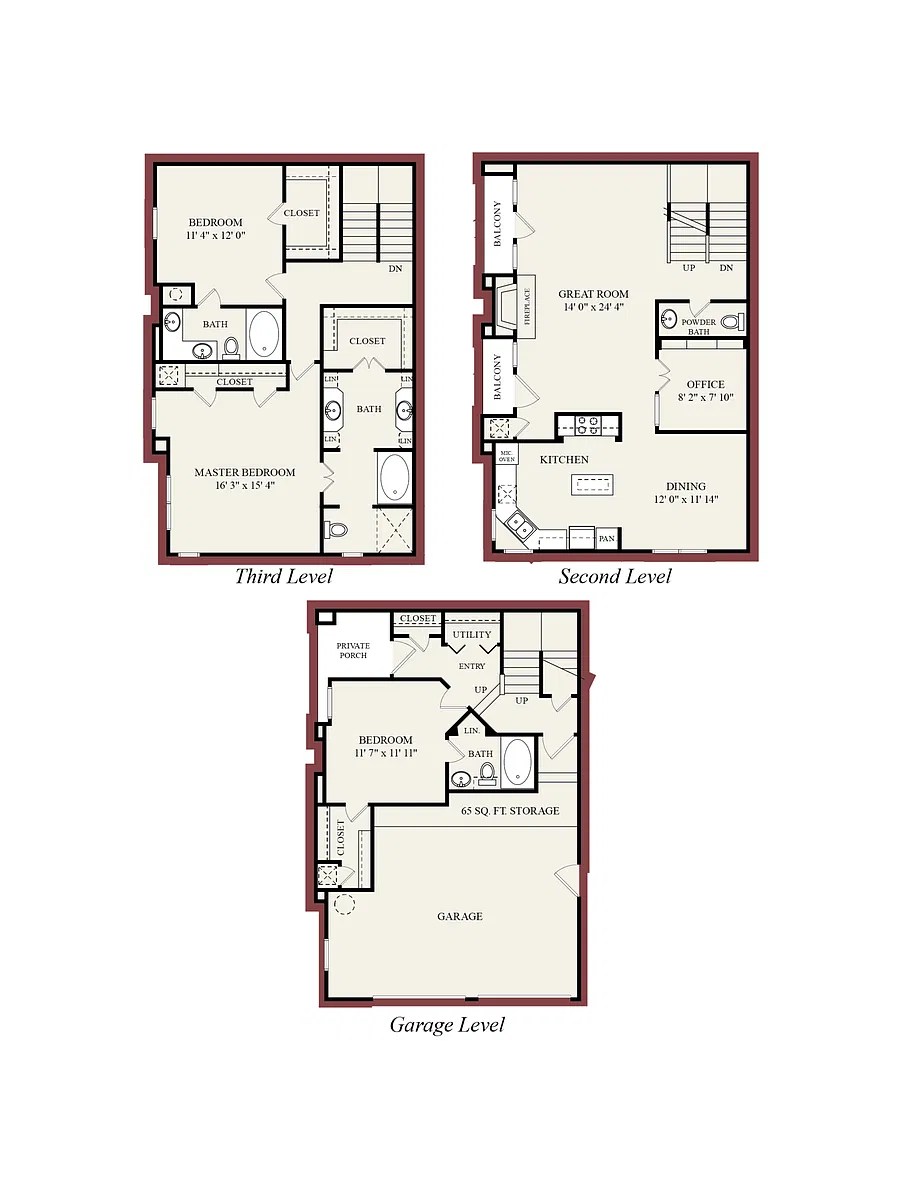 Floor plan C2-Townhome