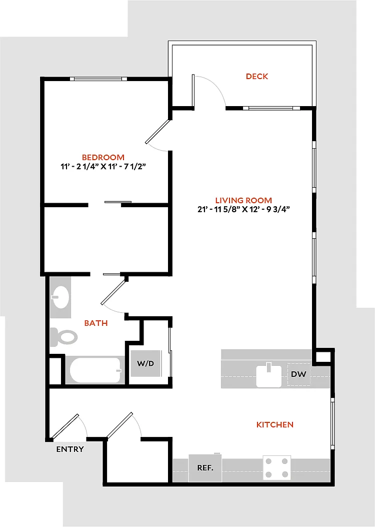 Floor plan Plan 1R