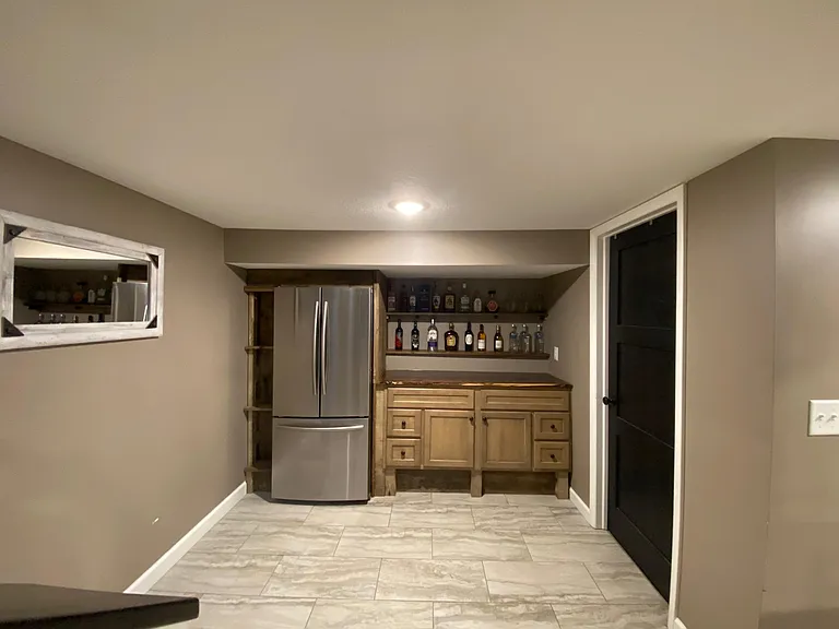 Downstairs - Bar and Refrigerator