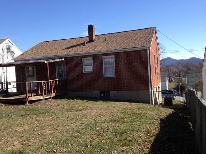 Rear of home