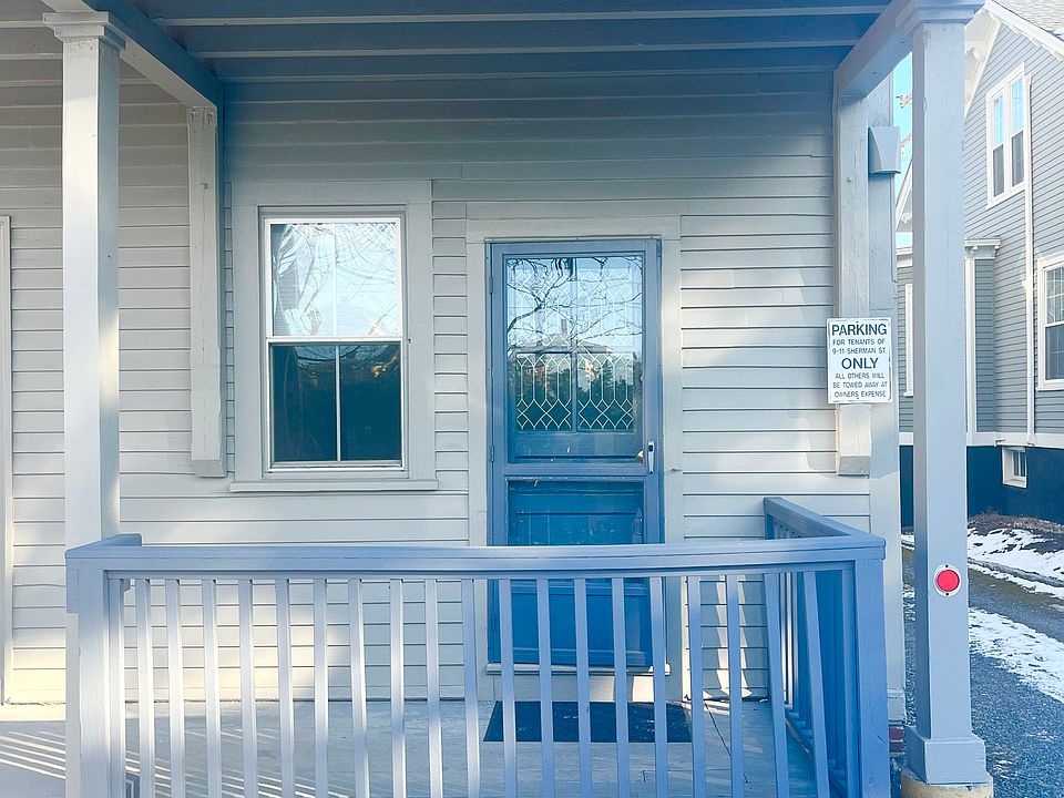 Enter the 1st floor unit around the back. Separate entrance and sweet little private porch.