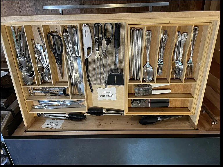 Fully stocked kitchen