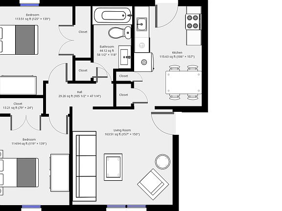 Layout of apartment