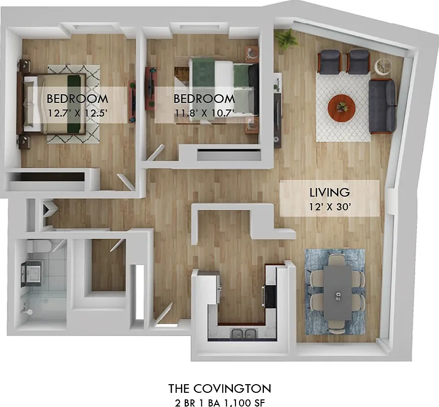 2 bed, 1.0 bath, 750 sqft, $2,873 — Photo 2