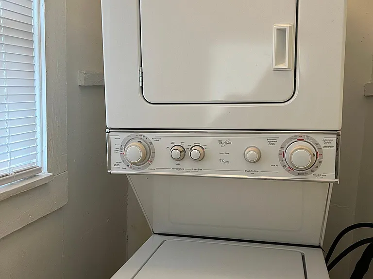 Laundry room (stack unit from previous tenant stays)