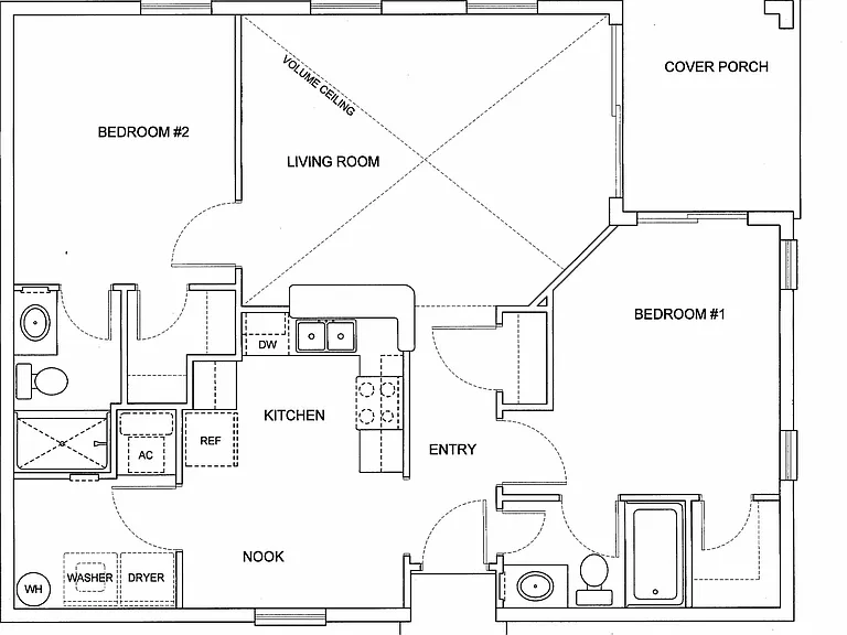 Floor plan of 1839 Park Manor Dr.