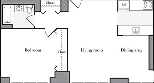 2nd image of 505 W 54th St APT 1015