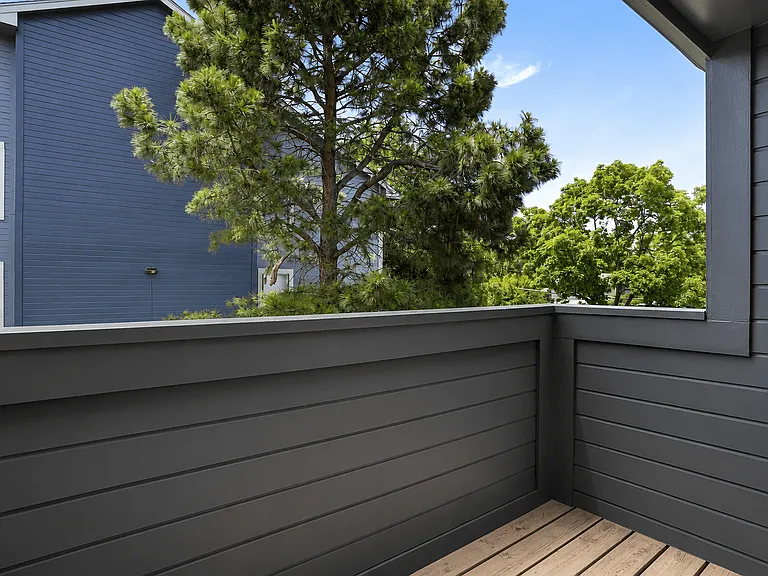 Private Balcony at Hilltop View Apartments