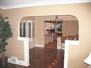 Gleaming hardwood floors.