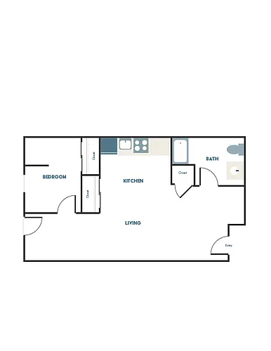 Floor plan 1X1 - C14