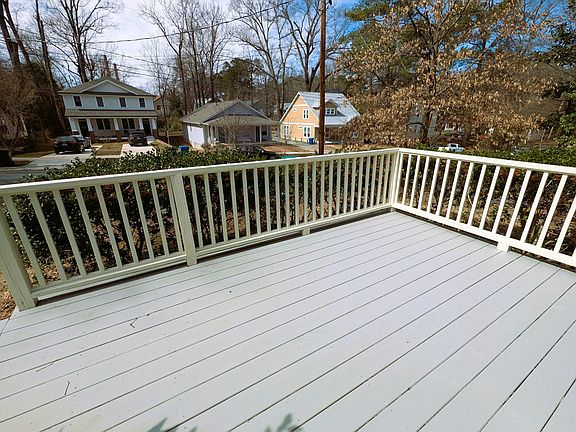 private deck with convenient direct access from kitchen