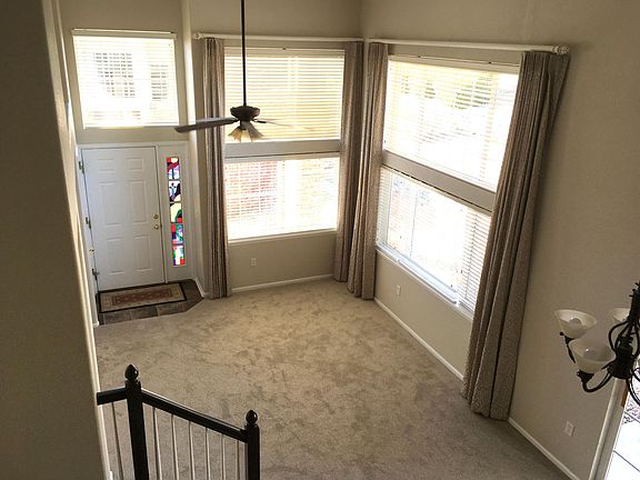 front door and living from second floor
