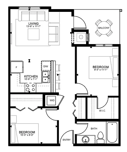 Floor plan 406