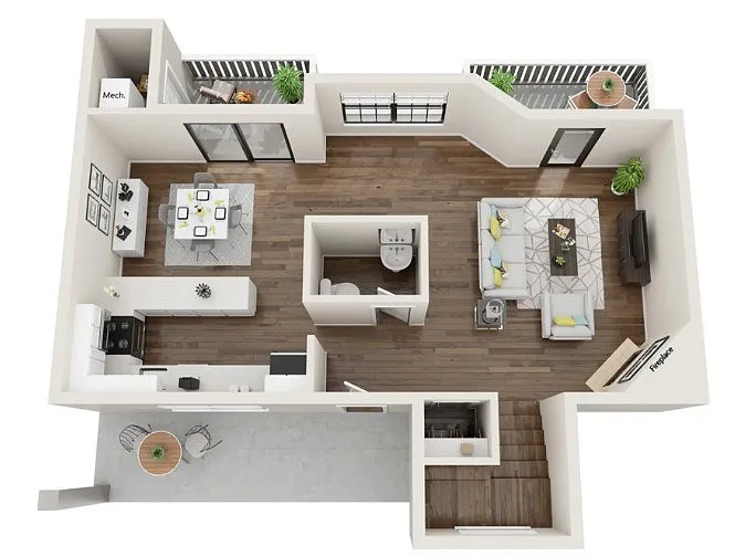 Floor plan B3