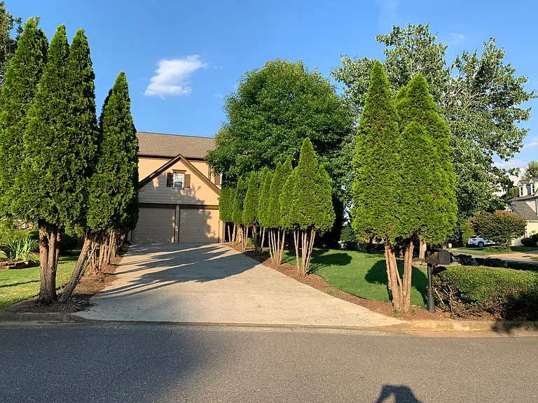 Long Driveway - can fit 6 cars. :-)