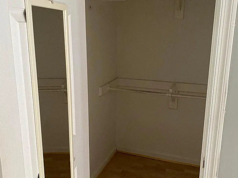 Walk-in bedroom closet