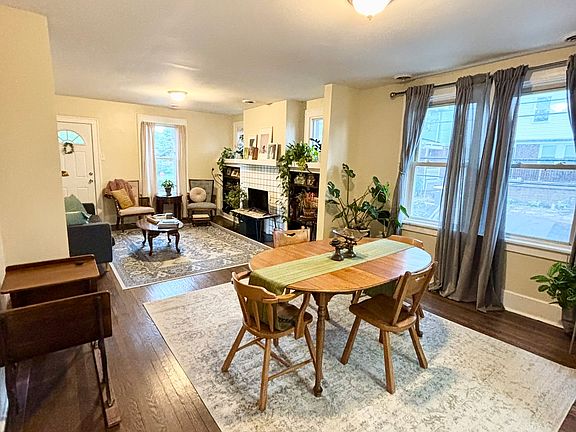 Expansive open Living and Dining off of the Kitchen