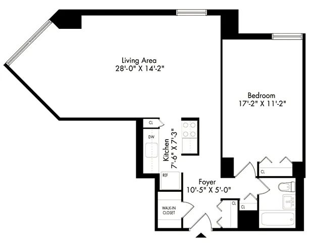 Floor plan 1J Renovation 5