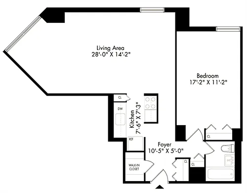 Floor plan 1J