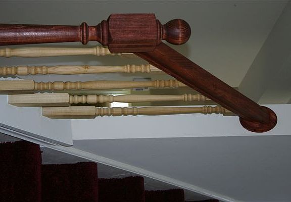 Stair rail detail