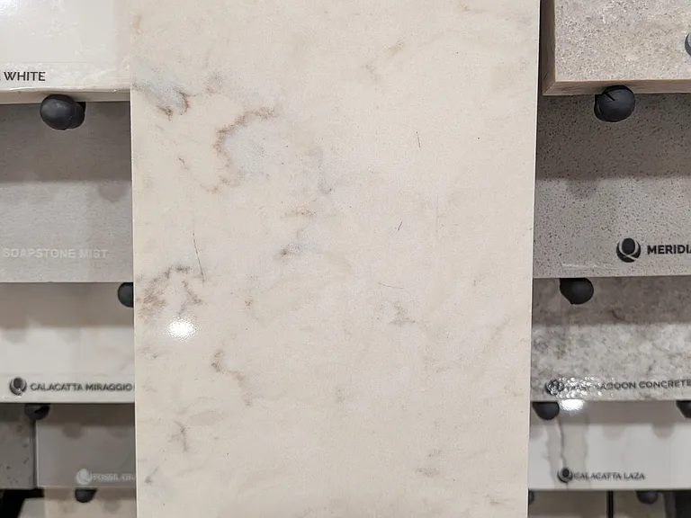 MSI Carrara Mist quartz countertop to be installed