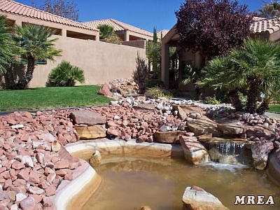 Water Feature At Entrance of Property