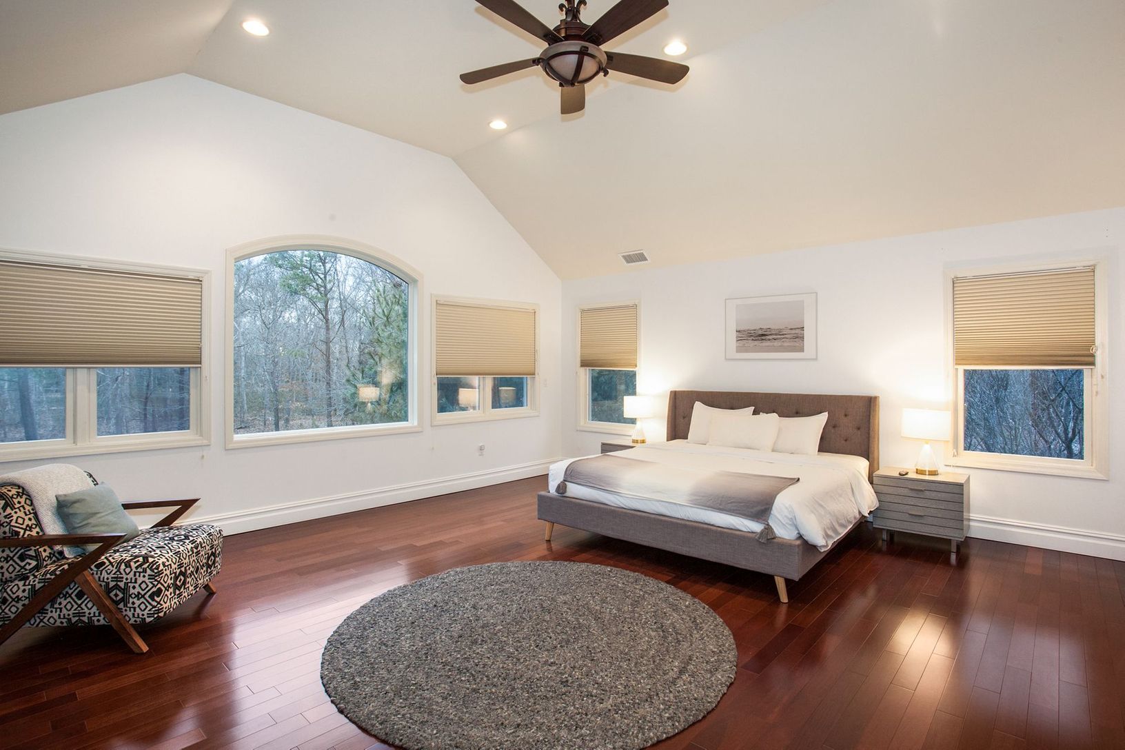  Master bedroom hosts two closets and an en-suite bath