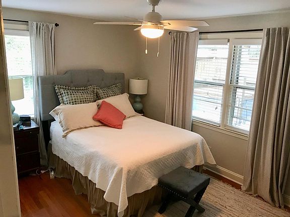 1st bedroom. Fans in 2 of the 3 bedrooms.