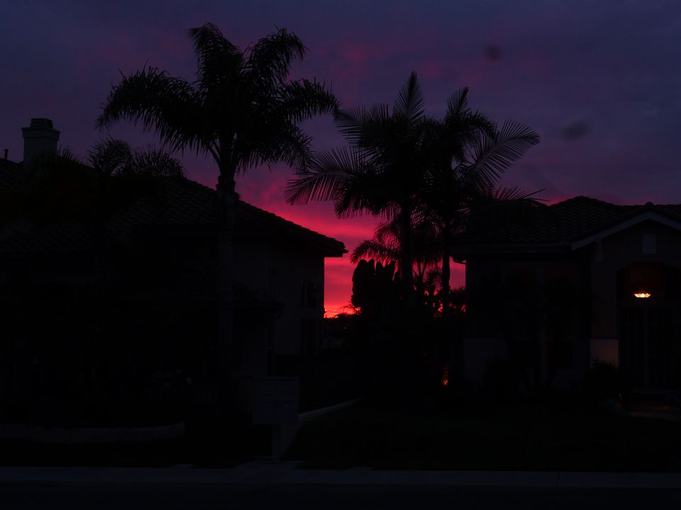 Sunset from the front porch
