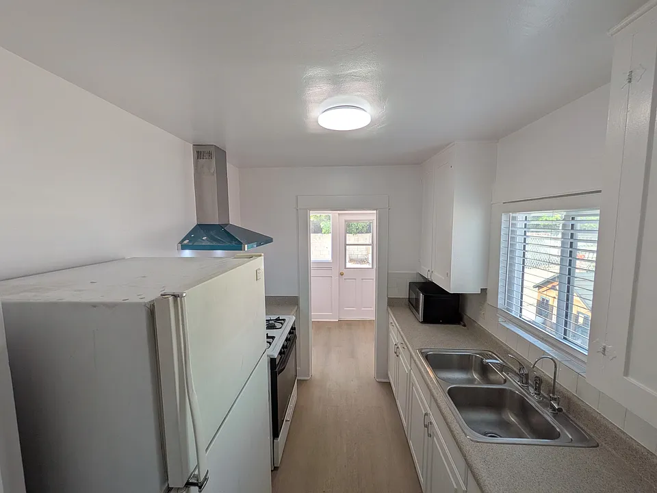 Kitchen from living room side
